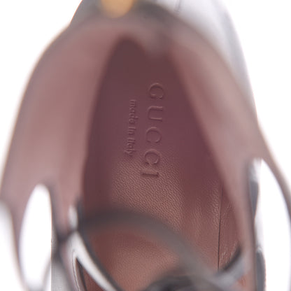 Gucci Calfskin Heloise Lace Up Ankle Boots 37 Black 7 of 11