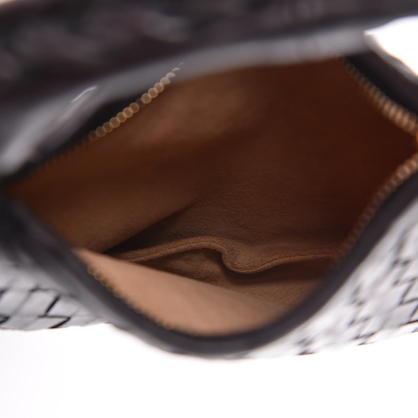 Nappa Intrecciato Mini Veneta Hobo Black