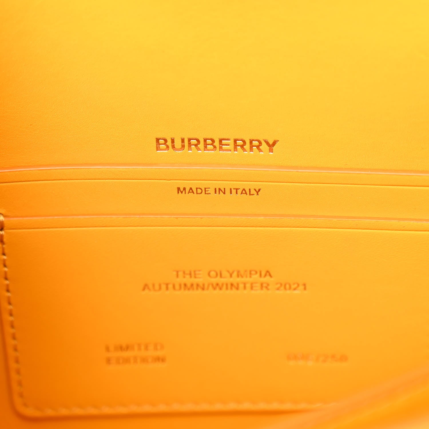 Burberry Calfskin Small Olympia Shoulder Bag Marigold 6 of 10
