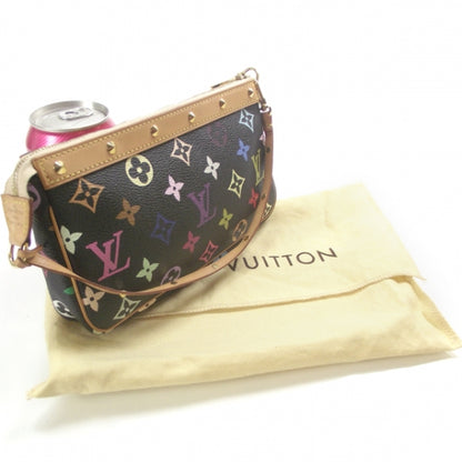 Louis Vuitton Monogram Multicolor Pochette Accessories Black 2 of 8