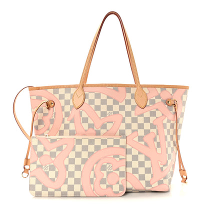 Louis Vuitton Damier Azur Tahitienne Neverfull MM 3 of 10