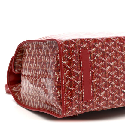 Goyard Goyardine Saint Leger Soft Briefcase Backpack Red 9 of 10