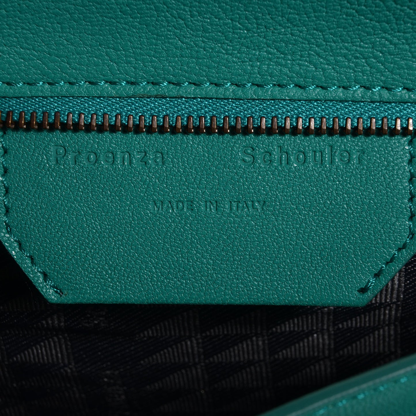 Leather PS1 Mini Pouch Messenger Bag Aqua