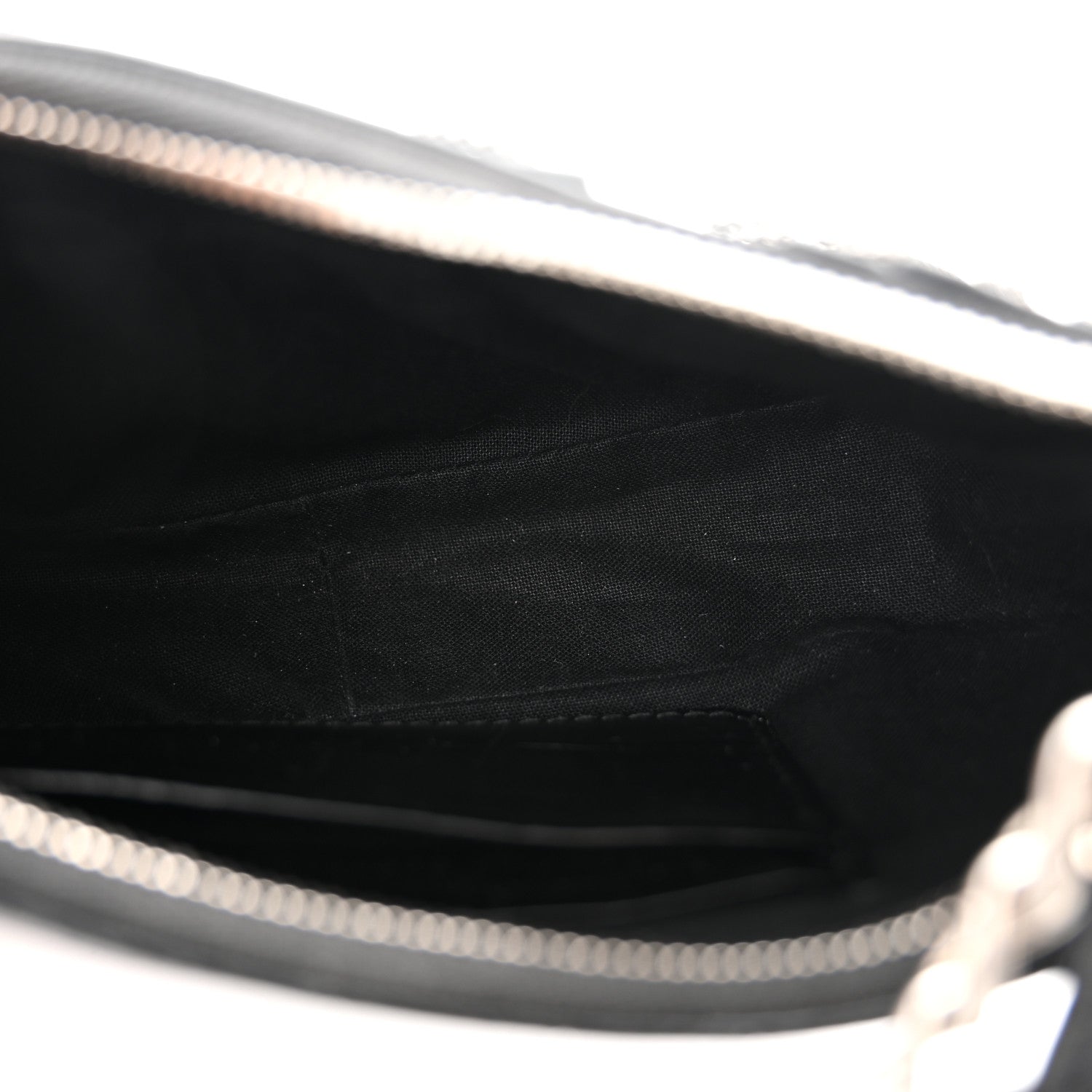 Balenciaga Extra Supple Calfskin Crystal Crocodile Embossed Le Cagole Mini Purse With Chain Black 4 of 12