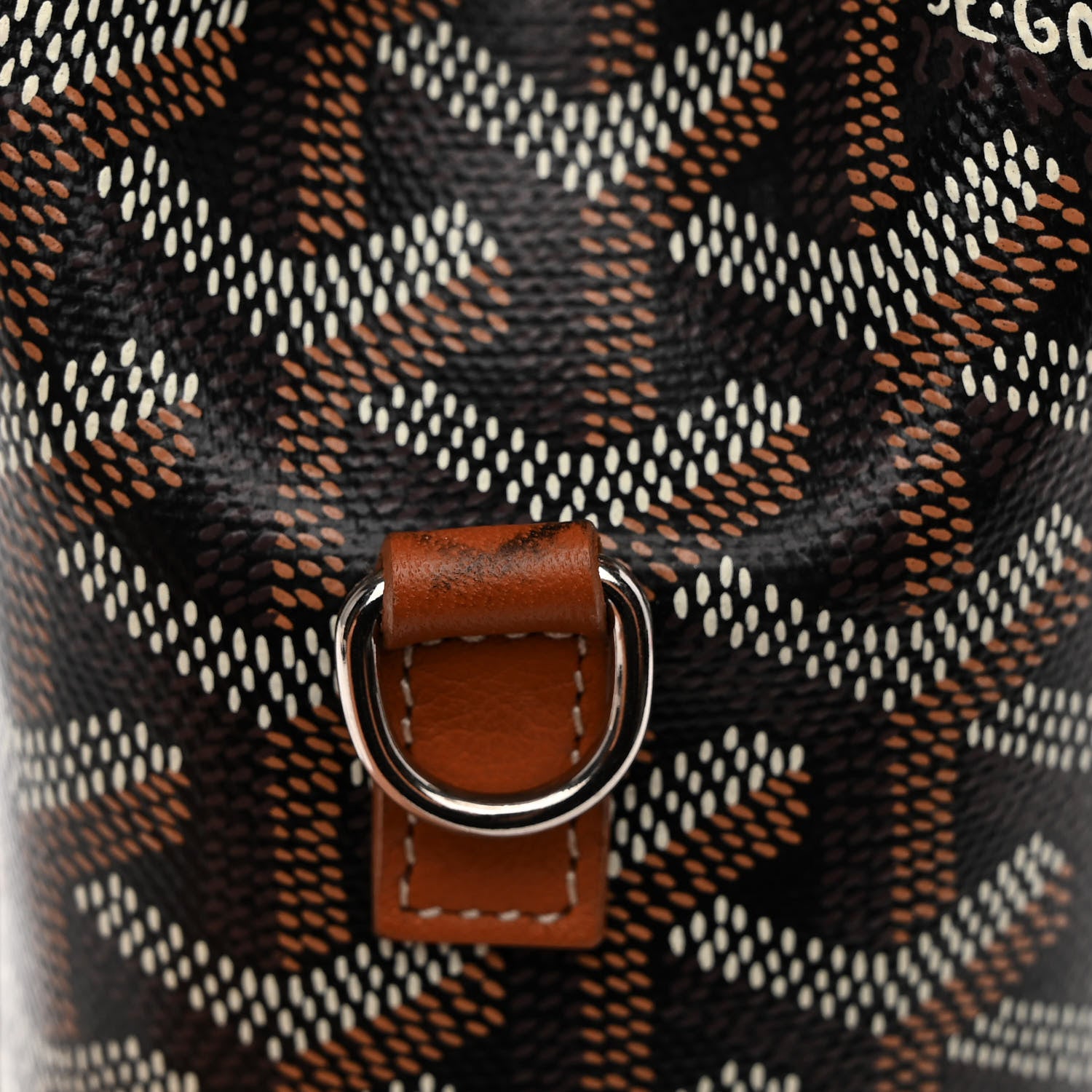 Goyard Goyardine Calfskin Mini Alpin Backpack Black Gold 10 of 17