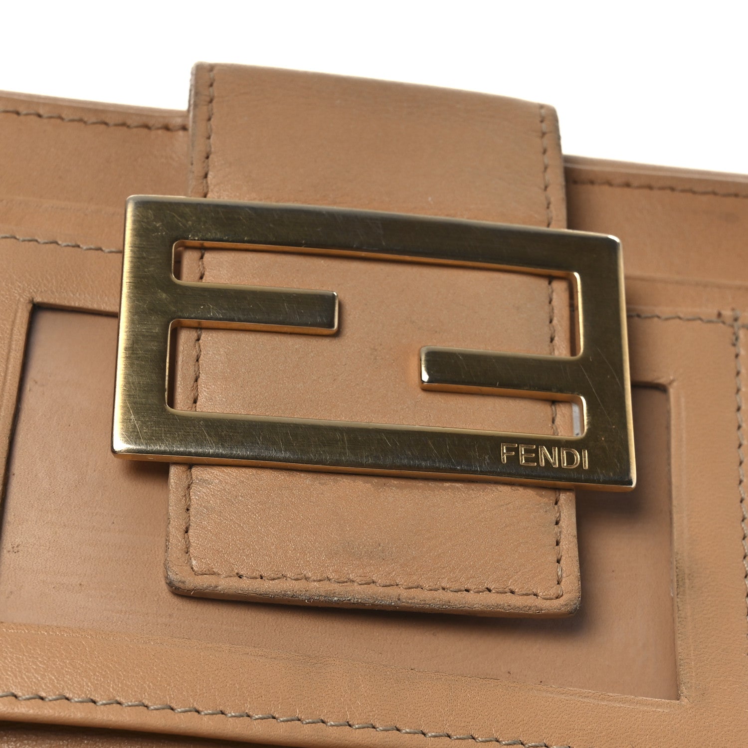 Fendi Zucchino Vitello Continental Wallet Beige 9 of 10