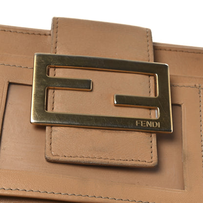 Fendi Zucchino Vitello Continental Wallet Beige 9 of 10