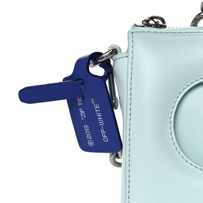 Off-White OFF WHITE Calfskin Burrow 20 Crossbody Bag Light Blue 10 of 12