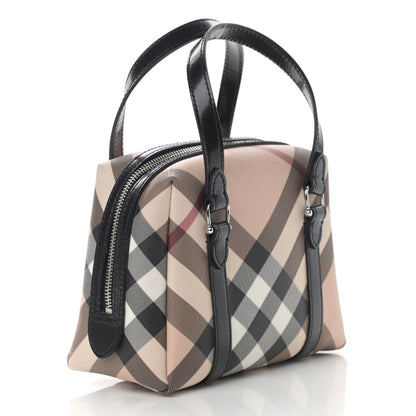 Burberry Nova Check Small Boston Bag Mini Black 3 of 12
