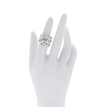 Hermes Sterling Silver GM Chaine d'Ancre Enchainee Band Ring 52 6 2 of 6