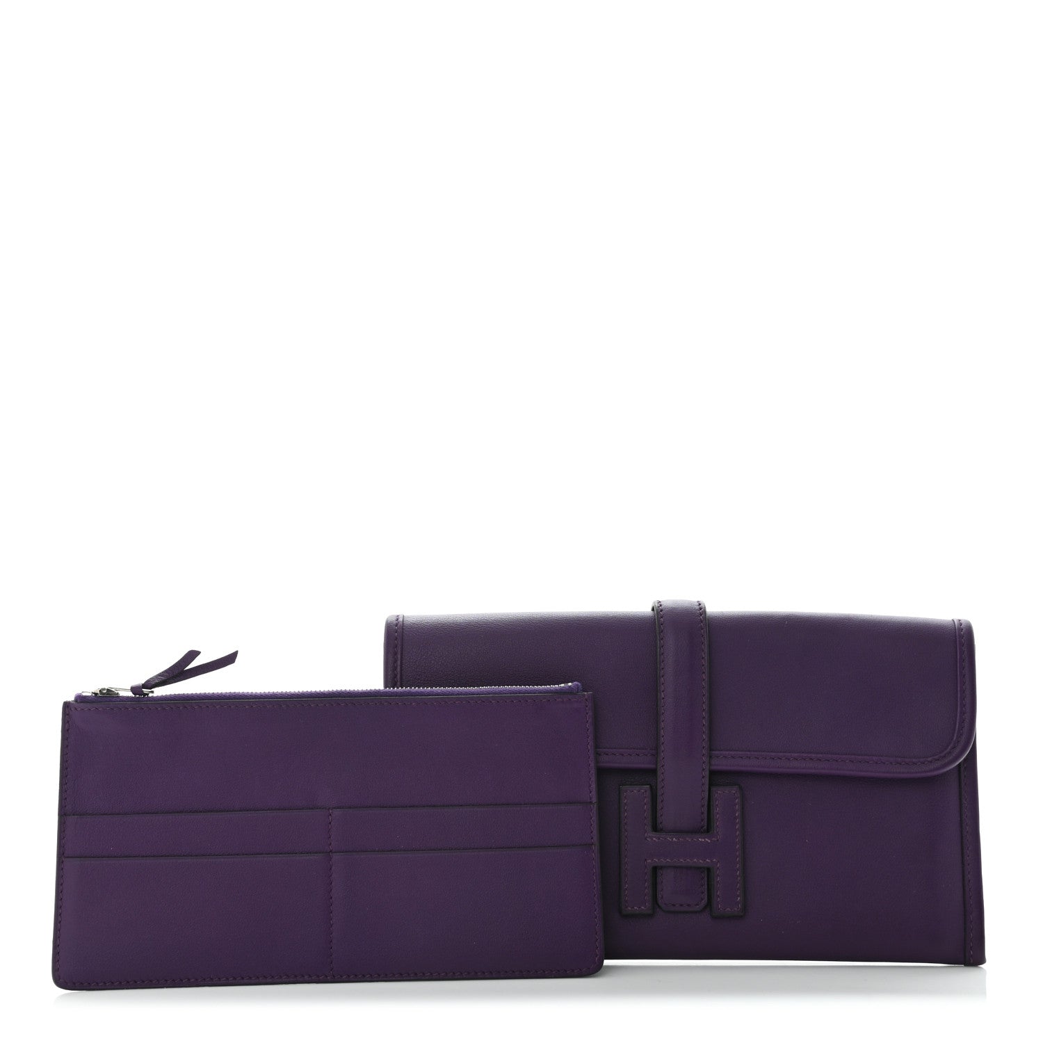 Hermes Swift Jige Duo Clutch Ultraviolet 1 of 10
