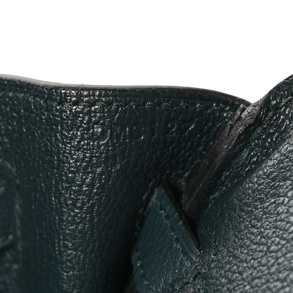 Hermes Togo Birkin 25 Vert Cypress 6 of 12