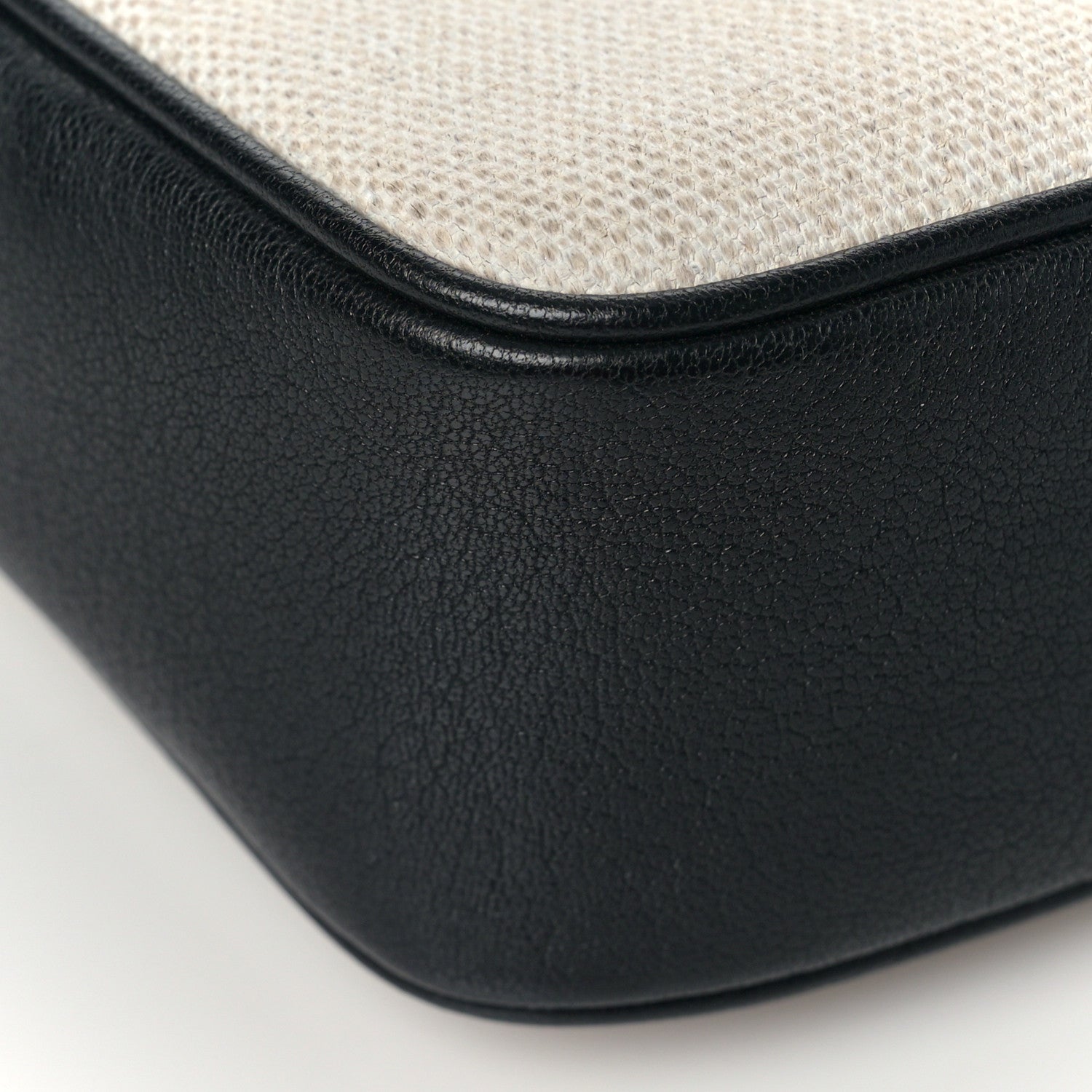 Saint Laurent Linen Canvas Monogram Lou Camera Bag Black 7 of 8