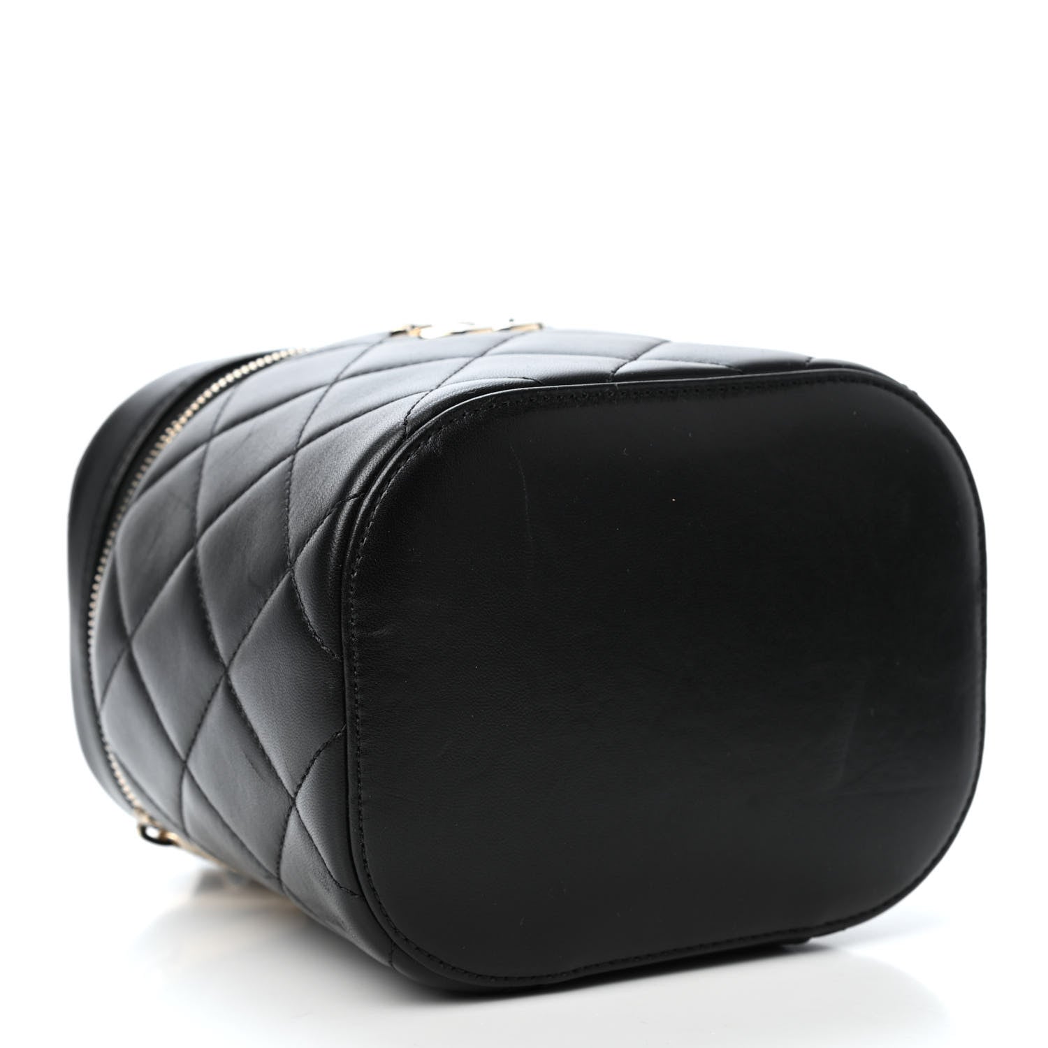 Chanel Lambskin Quilted Trendy Vanity Case Black 3 of 4