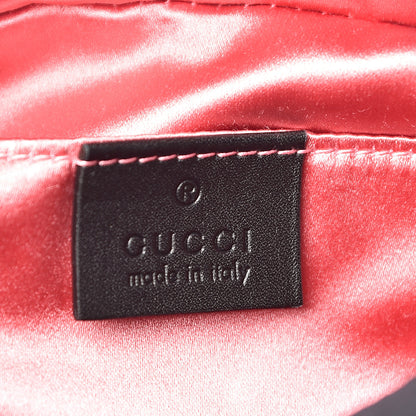 Gucci Velvet Matelasse Small GG Marmont Chain Shoulder Bag Black 6 of 10