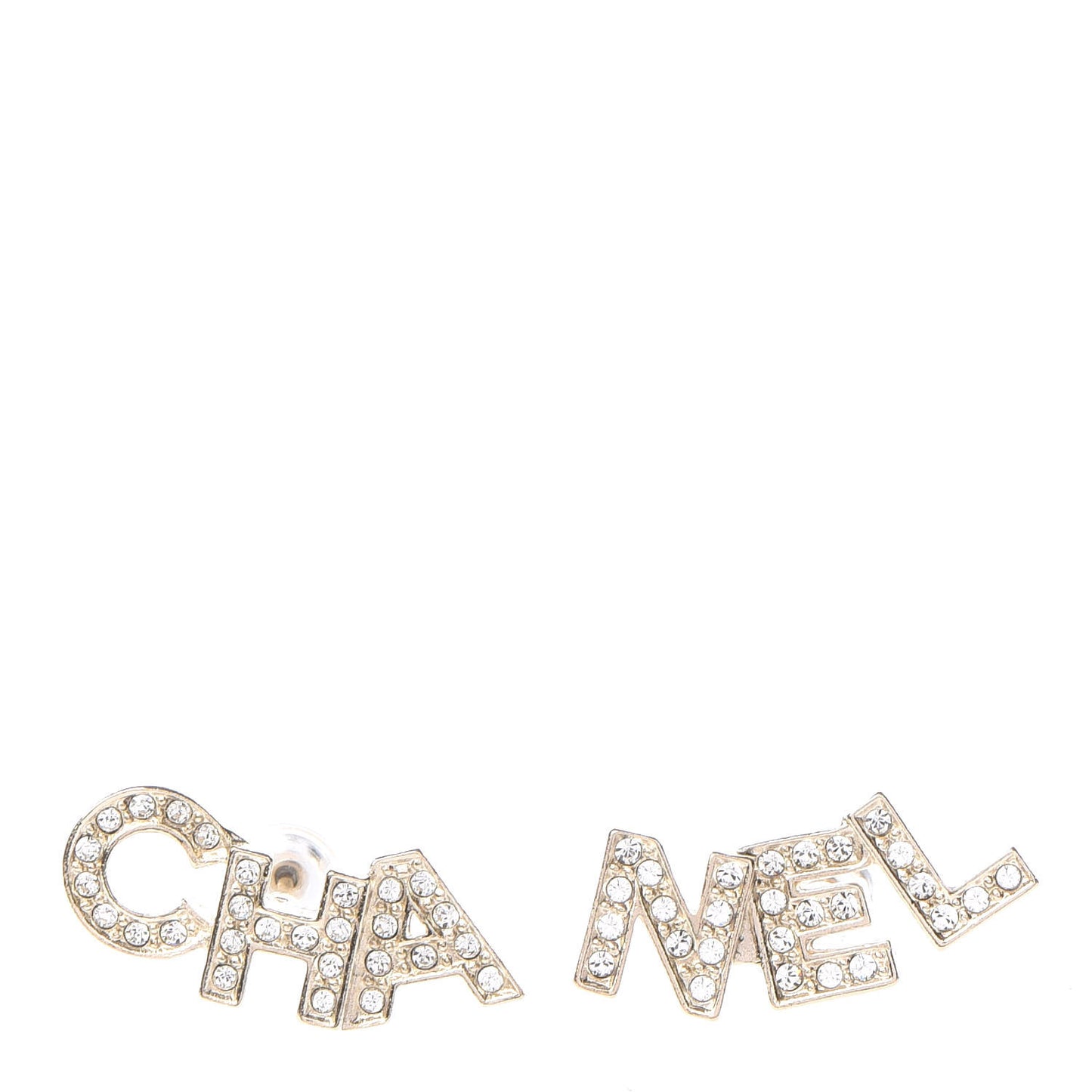 Crystal Pearl Signature Stud Earrings Gold