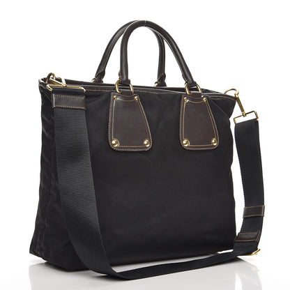 Prada Saffiano Tessuto Nylon Tote Nero Black 4 of 13