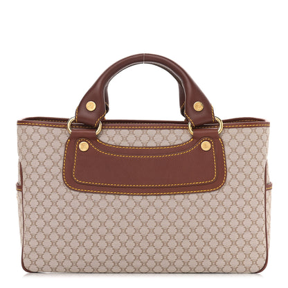 Celine Canvas Calfskin Boogie Satchel Khaki 1 of 10