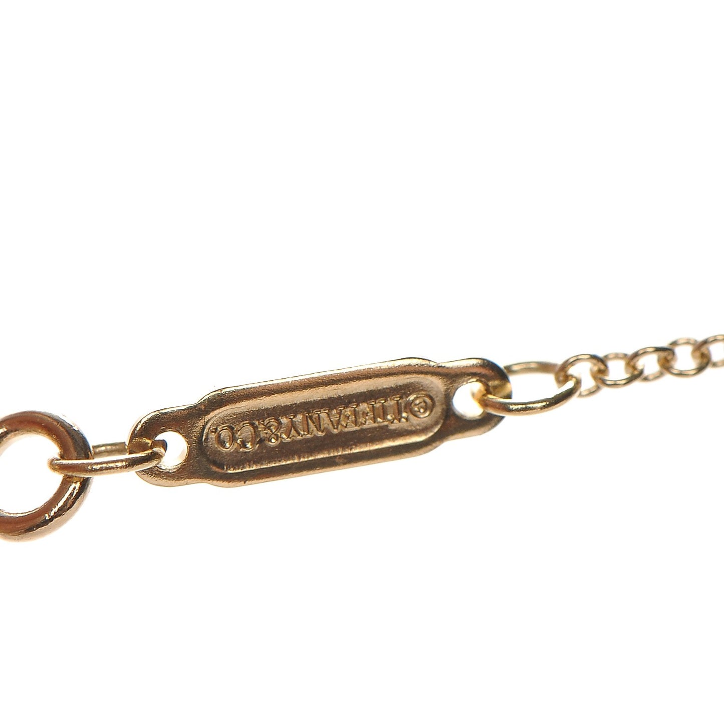 18K Yellow Gold Large T Smile Pendant Necklace
