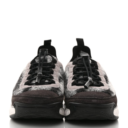 Chanel Suede Calfskin Mixed Fibers CC Sneakers 38 Grey 2 of 9