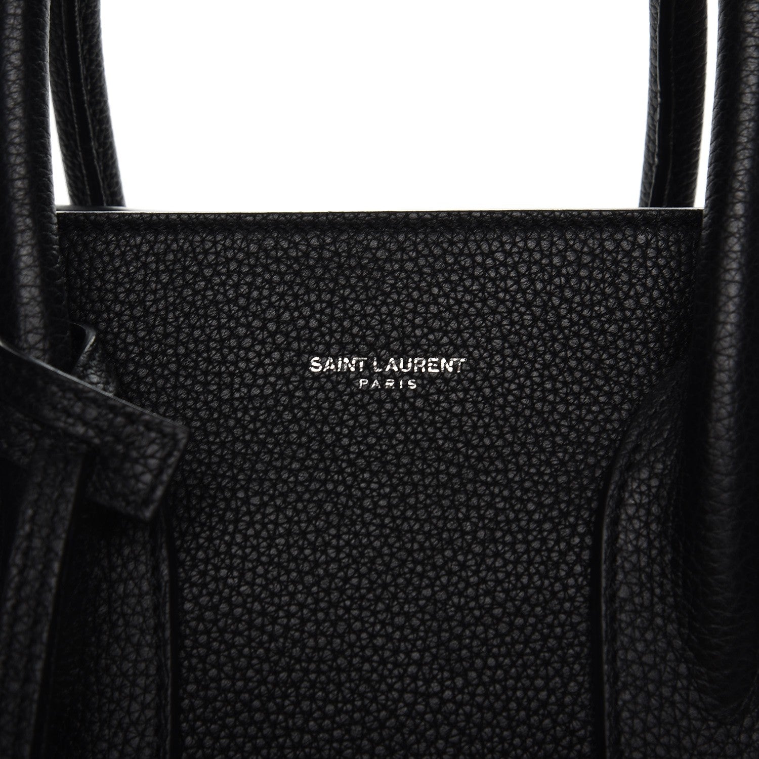 Saint Laurent Grained Calfskin Small Supple Sac De Jour Black 10 of 10