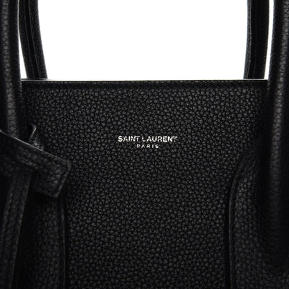 Saint Laurent Grained Calfskin Small Supple Sac De Jour Black 10 of 10