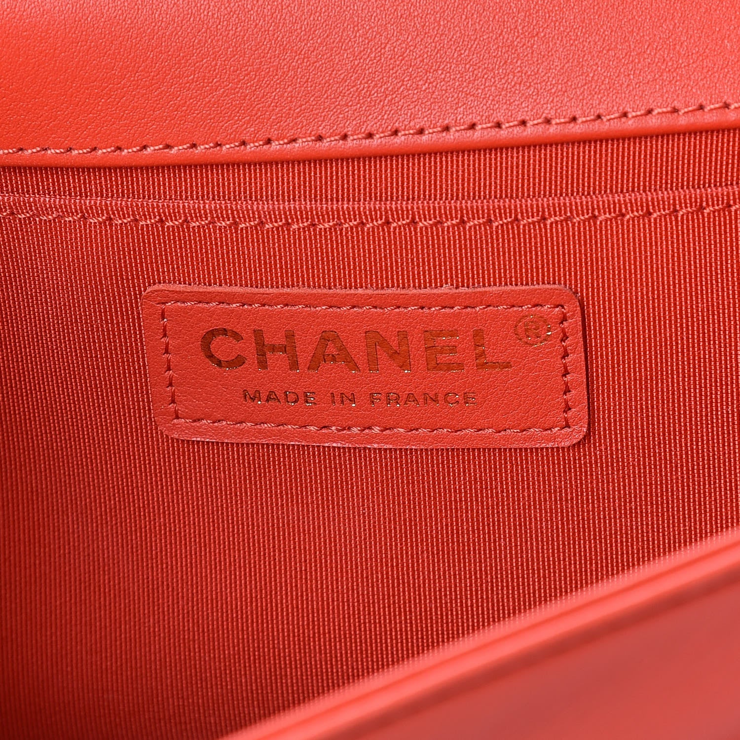 Chanel Calfskin Chevron Quilted Medium Boy Flap Red 7 of 11