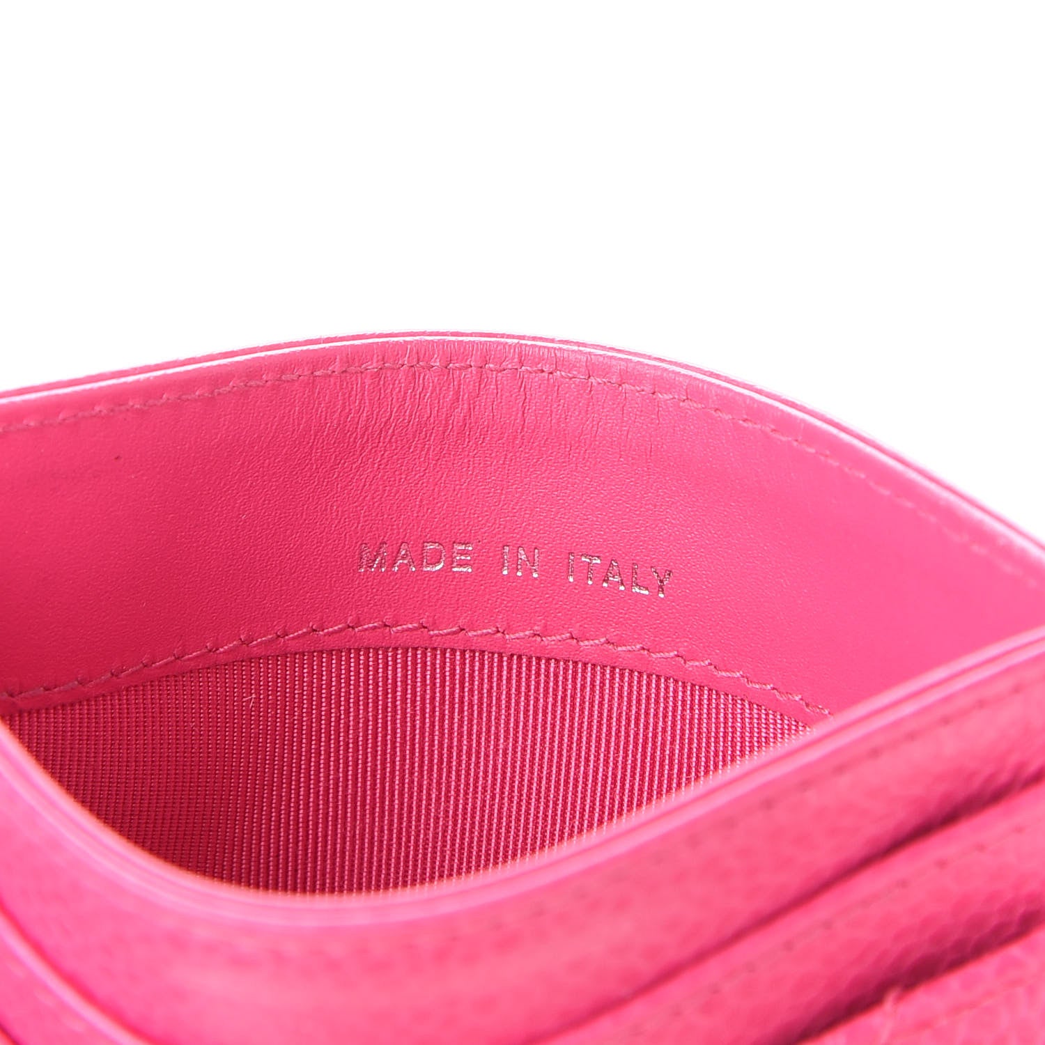 Chanel Caviar Quilted Card Holder Pink 6 of 9