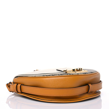 Gucci GG Supreme Monogram Calfskin Small Padlock Messenger Shoulder Bag Beige Mystic White Sun Oil 4 of 7