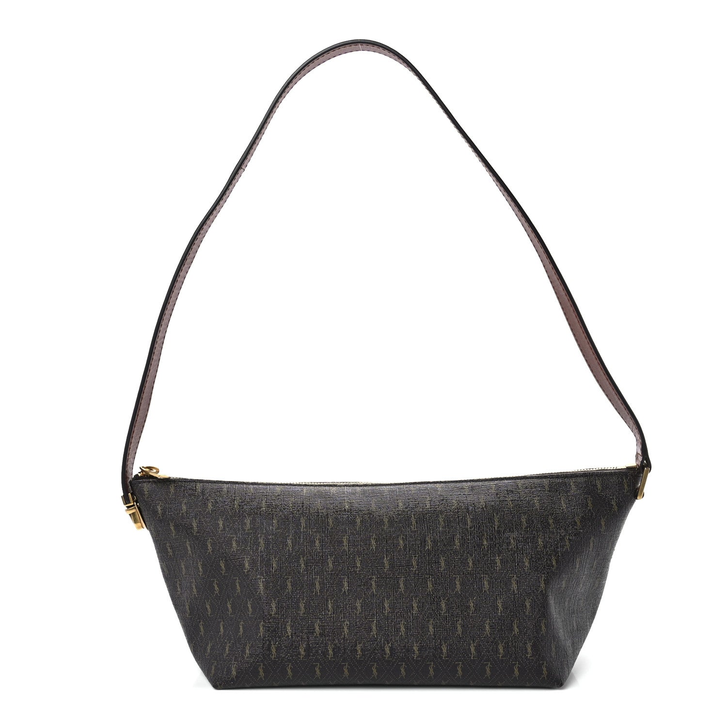 Saint Laurent Canvas Smooth Calfskin Le Monogramme Crossbody Bag Chestnut 1 of 12
