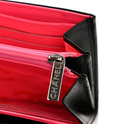 Chanel Calfskin Quilted Cambon Long Double Wallet Black 11 of 15