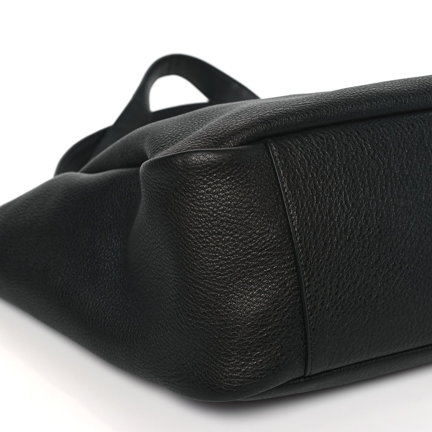 Grained Deerskin Bea Tote Black