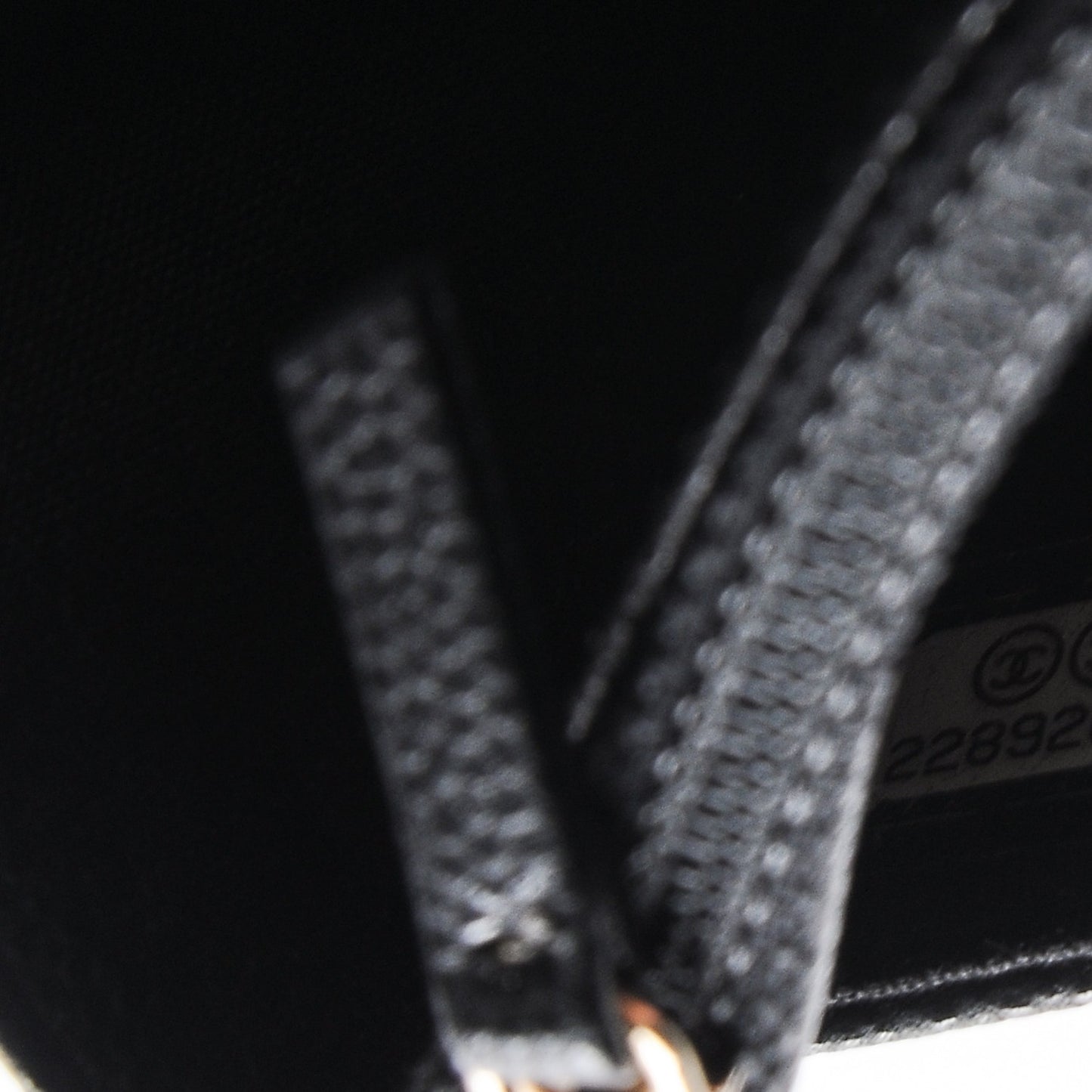 Caviar Camellia Embossed Wallet On Chain WOC Black
