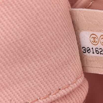 Chanel Mixed Fibers Calfskin Medium Deauville Tote Pink 9 of 10