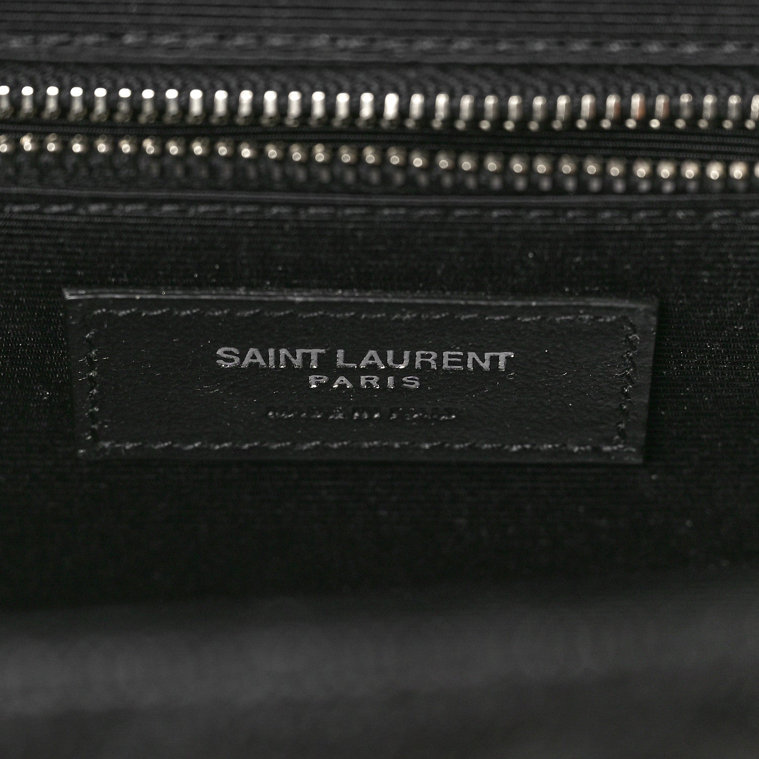 Saint Laurent Grain De Poudre Textured Mixed Matelasse Large Triquilt Monogram Satchel Black 7 of 11