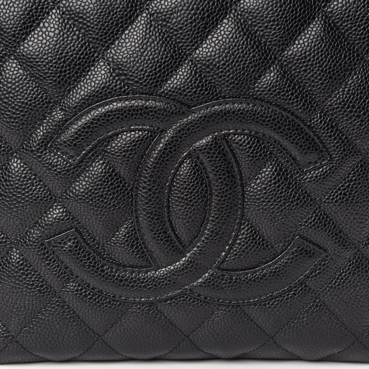 Chanel Caviar Quilted Petit Shopping Tote PST Black 8 of 10