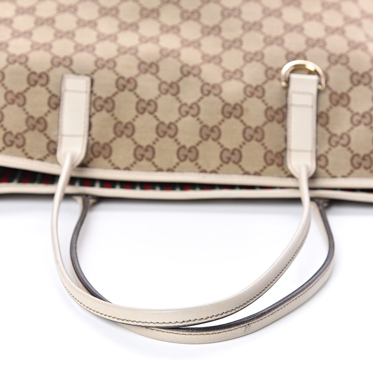 Monogram Large New Britt Tote Off White