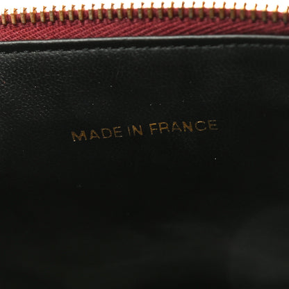 Chanel Caviar Vanity Cosmetic Case Burgundy 7 of 11