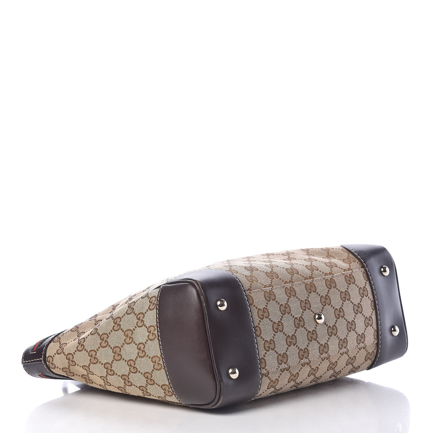 Gucci Monogram Web Medium Mayfair Tote Dark Brown 4 of 14