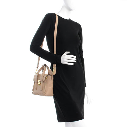 3.1 Phillip Lim 3.1 Textured Calfskin Mini Pashli Satchel Cashew 3 of 8