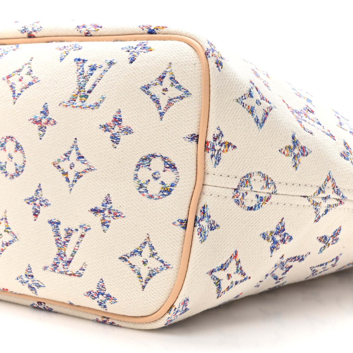 Monogram Jacquard Neverfull MM Multicolor Beige