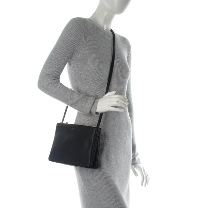 Celine Lambskin Large Trio Crossbody Bag Black 2 of 7