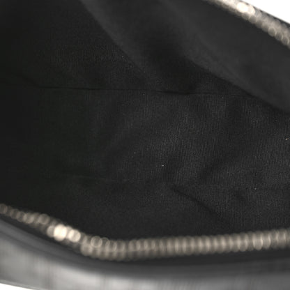 Christian Dior Calfskin Perforated Oblique Galaxy Safari Messenger Bag Black 5 of 8