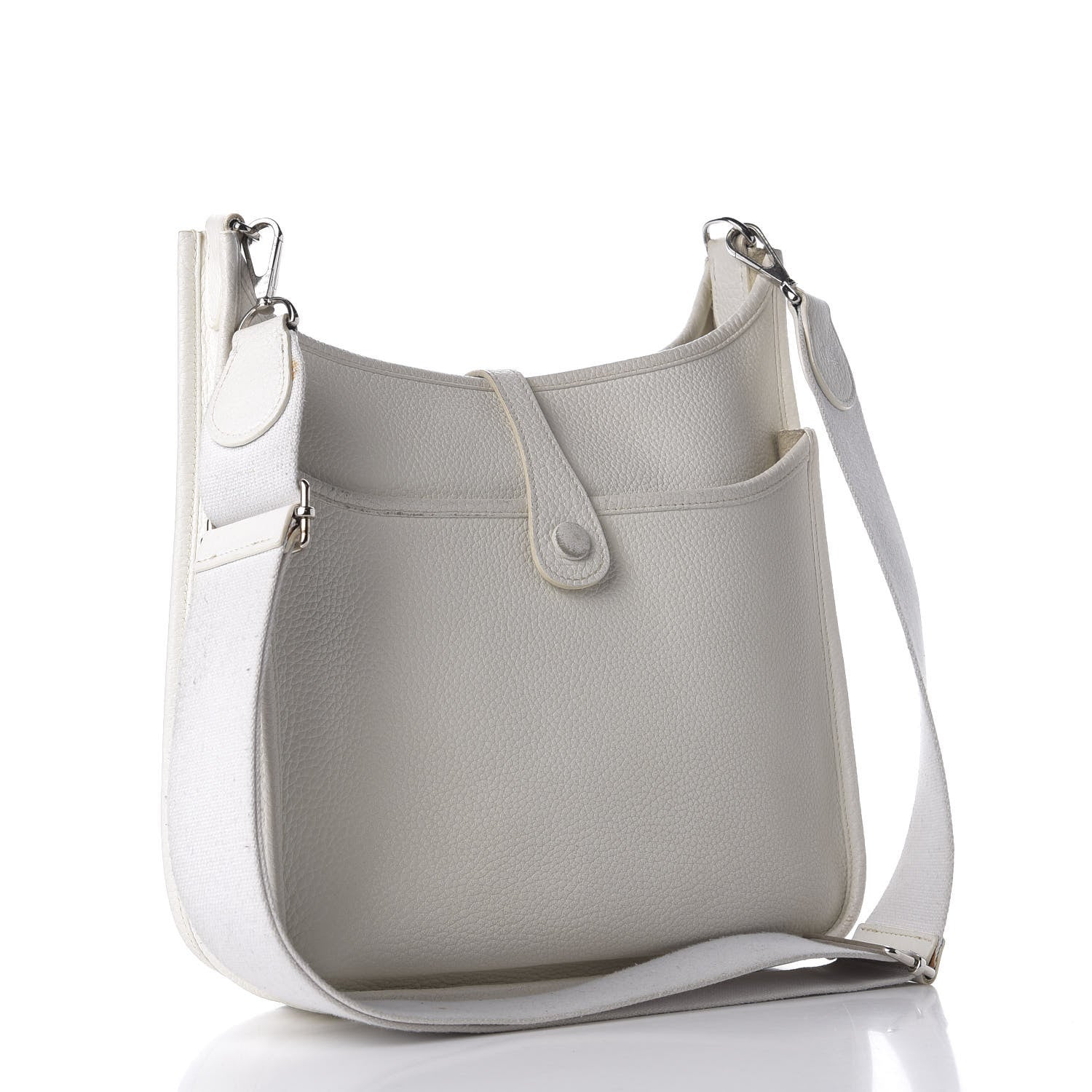 Hermes Taurillon Clemence Evelyne III PM White 2 of 9