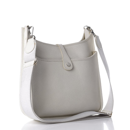 Hermes Taurillon Clemence Evelyne III PM White 2 of 9