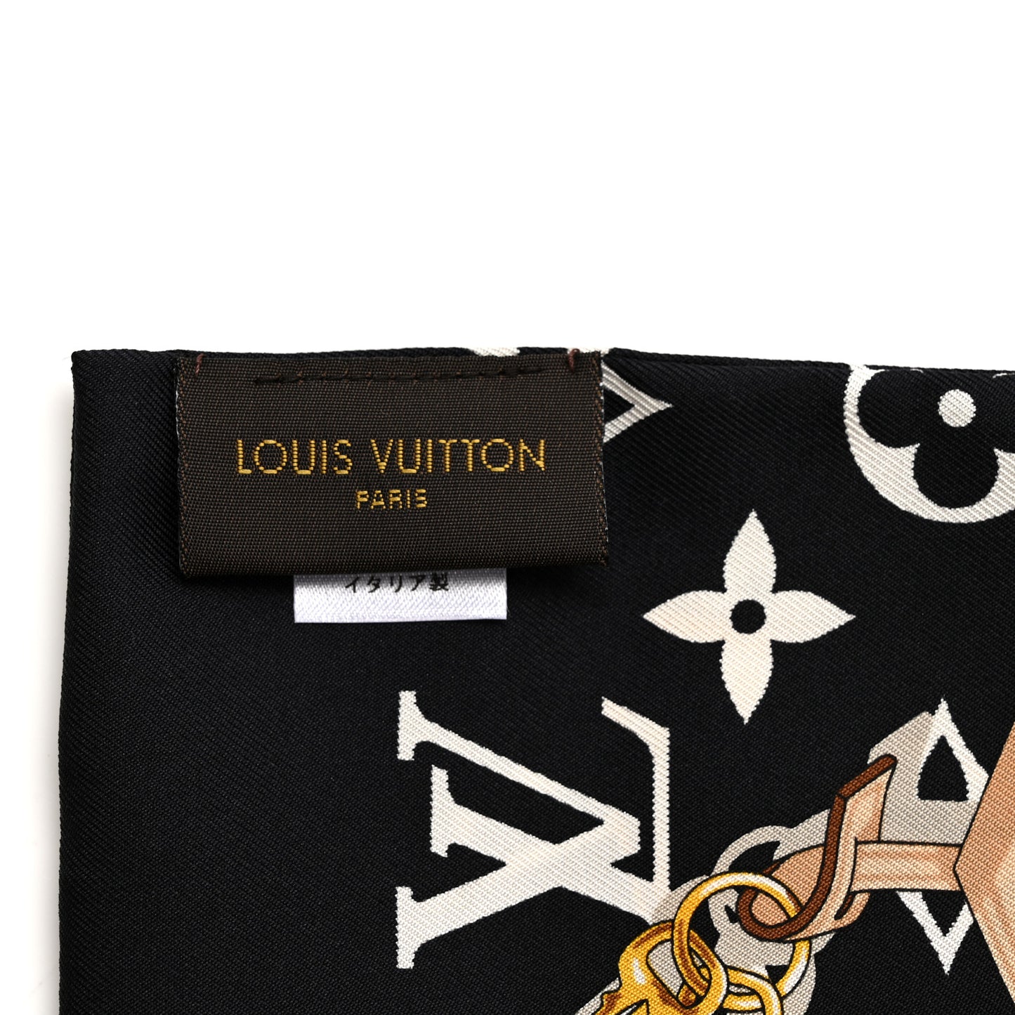 Silk Monogram Confidential Bandeau Black