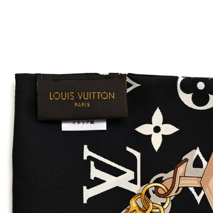 Louis Vuitton Silk Monogram Confidential Bandeau Black 3 of 3