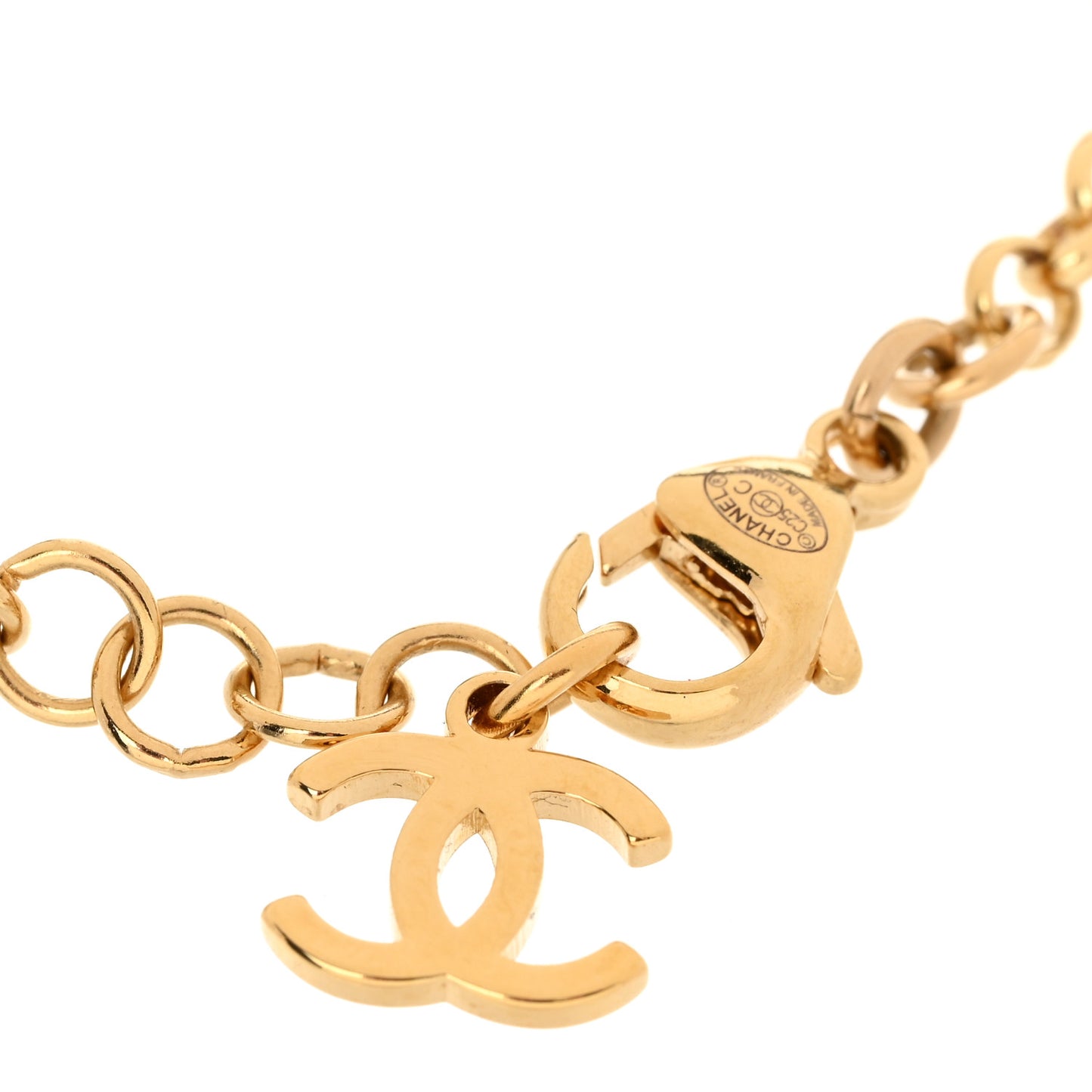 Crystal Resin CC Nautical Bracelet Blue White Gold