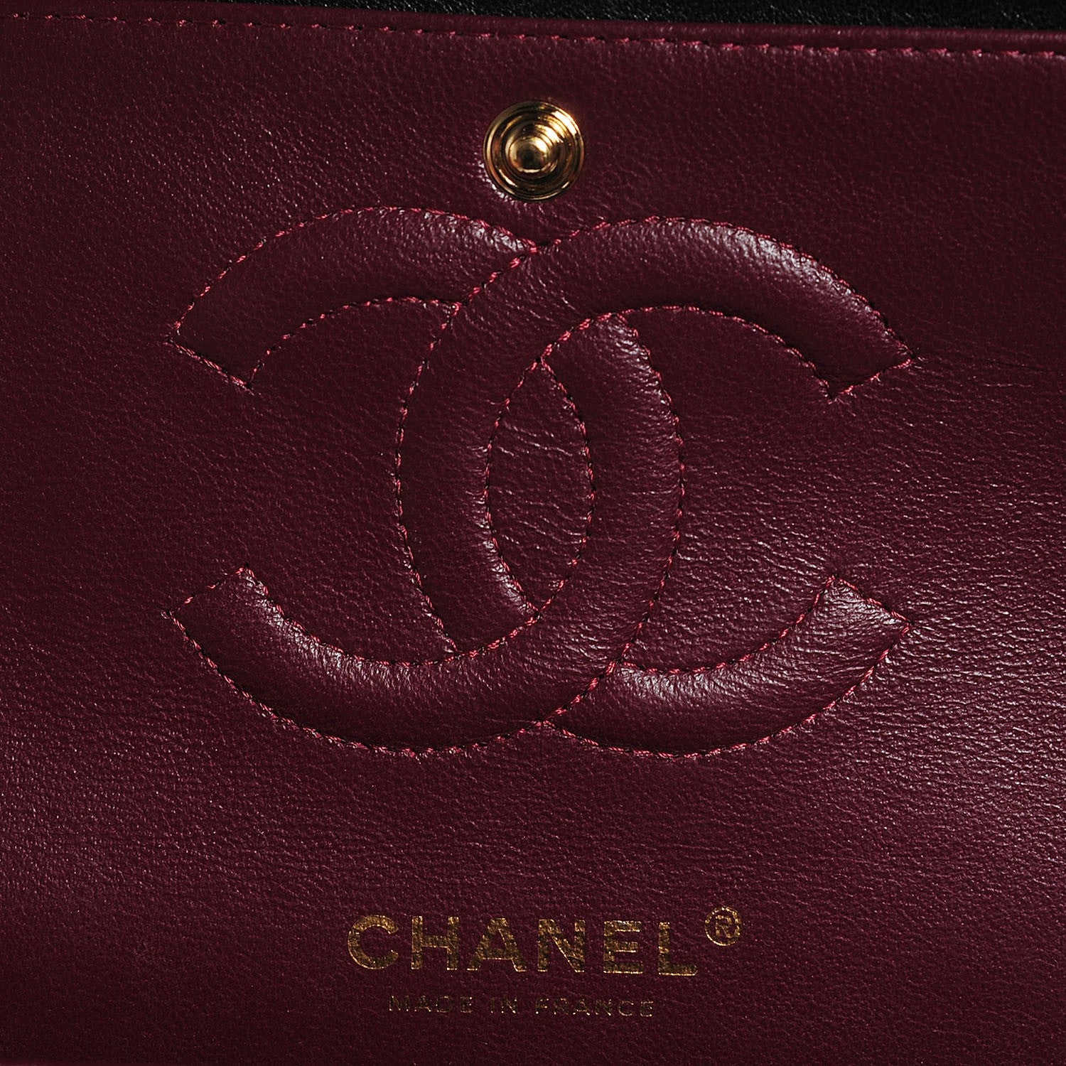 Chanel Lambskin Quilted Medium Double Flap Black 7 of 9