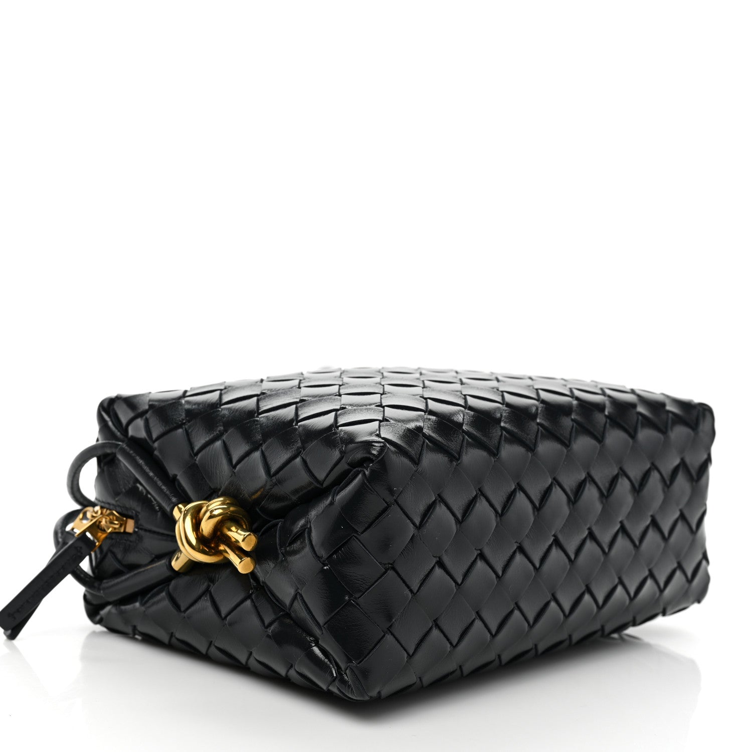 Bottega Veneta Polished Nappa Intrecciato Knot Small Loop Crossbody Bag Space 4 of 8